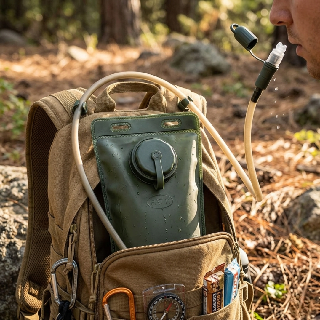 PARBAT Foldable Hydration Bladder 3L – Leakproof Water Storage Bag for Hiking, Camping & Outdoor Adventures
