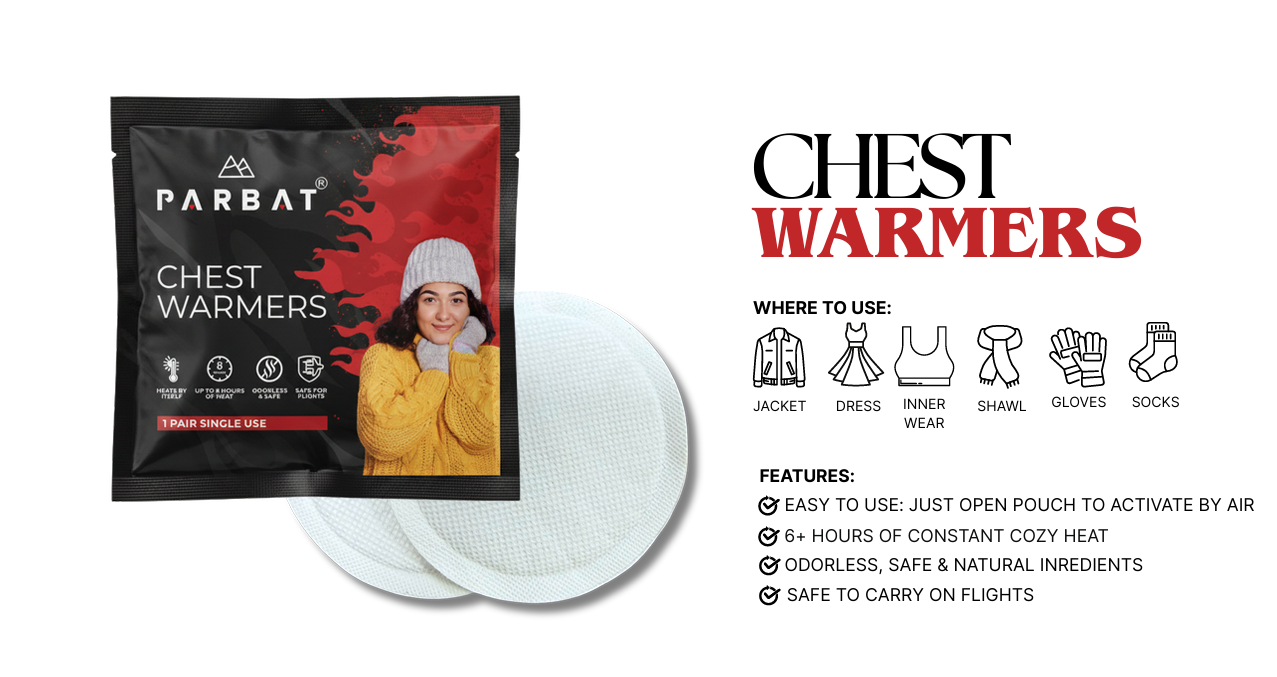 PARBAT SELF HEATING CHEST WARMERS