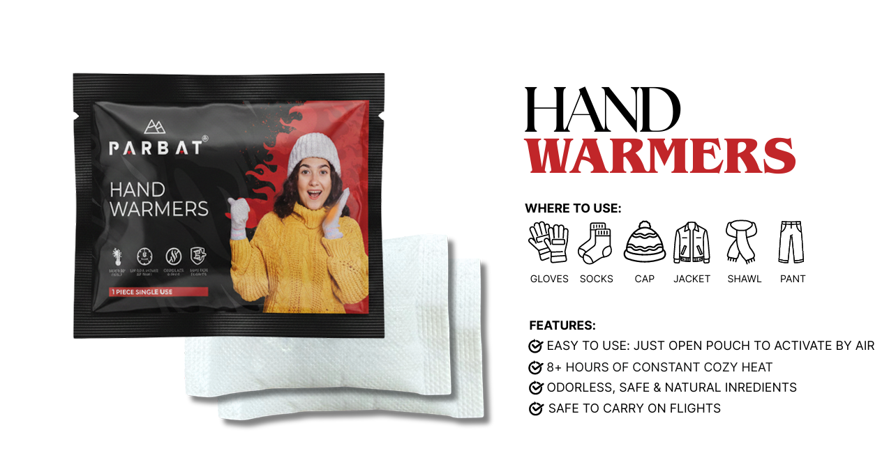 PARBAT SELF HEATING HAND WARMERS