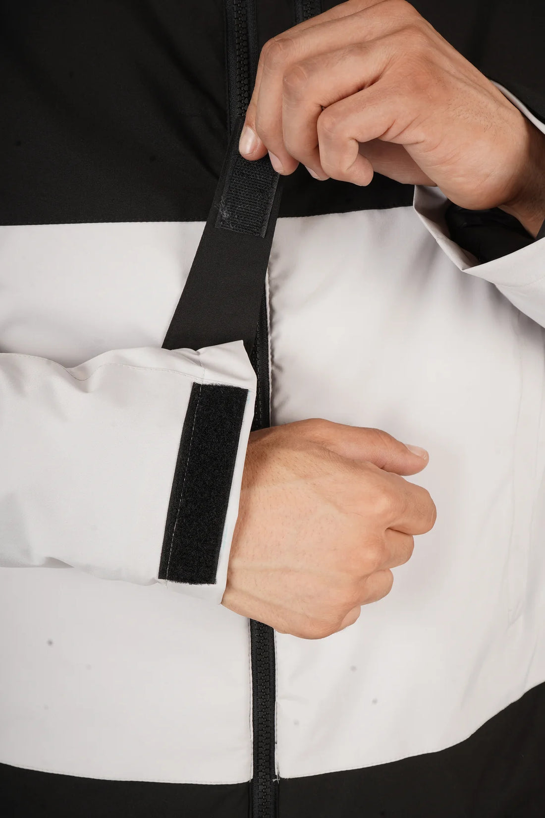 PARBAT - Fleece Jacket | -5 to -10 Degree | BLACK & OFF WHITE