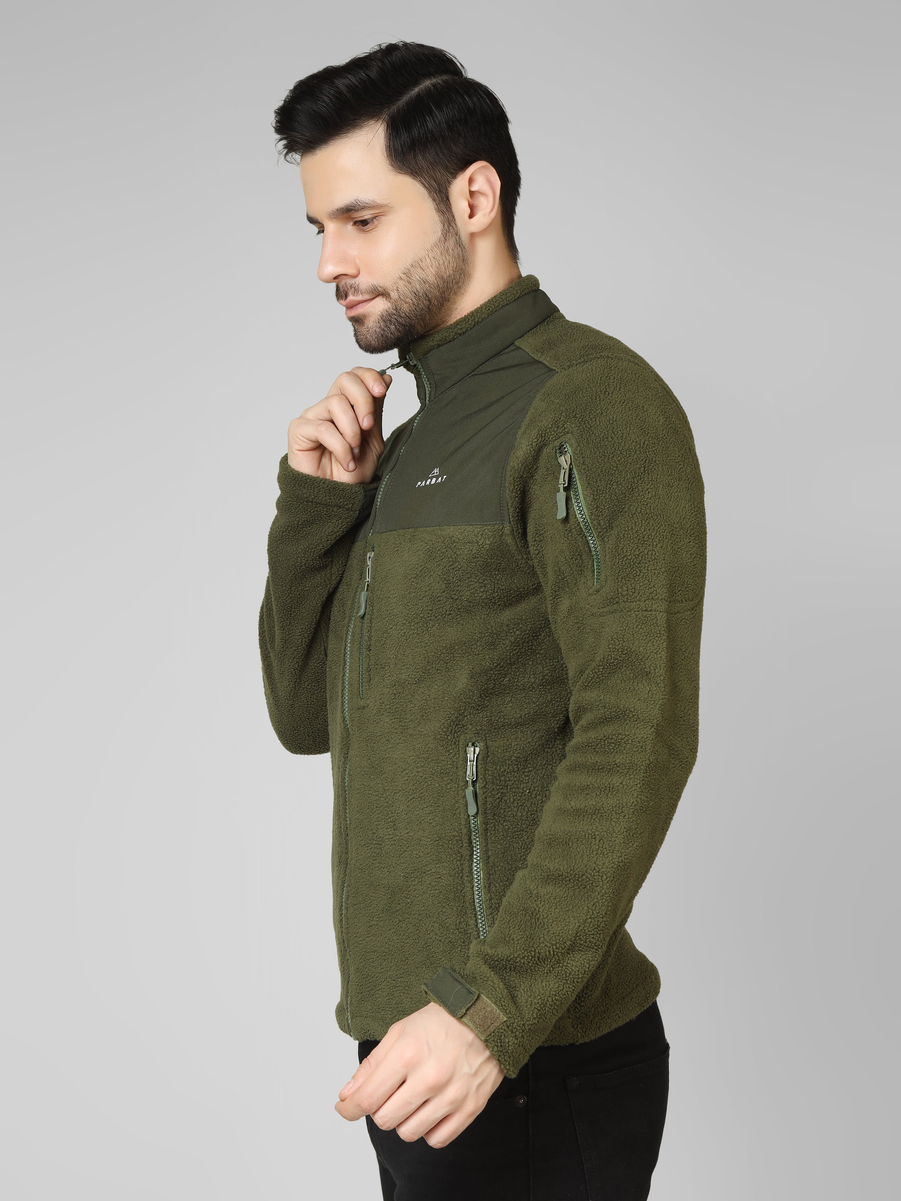 Premium Double Shade Fleece Jacket – Warm, Lightweight & Stylish Winter Wear