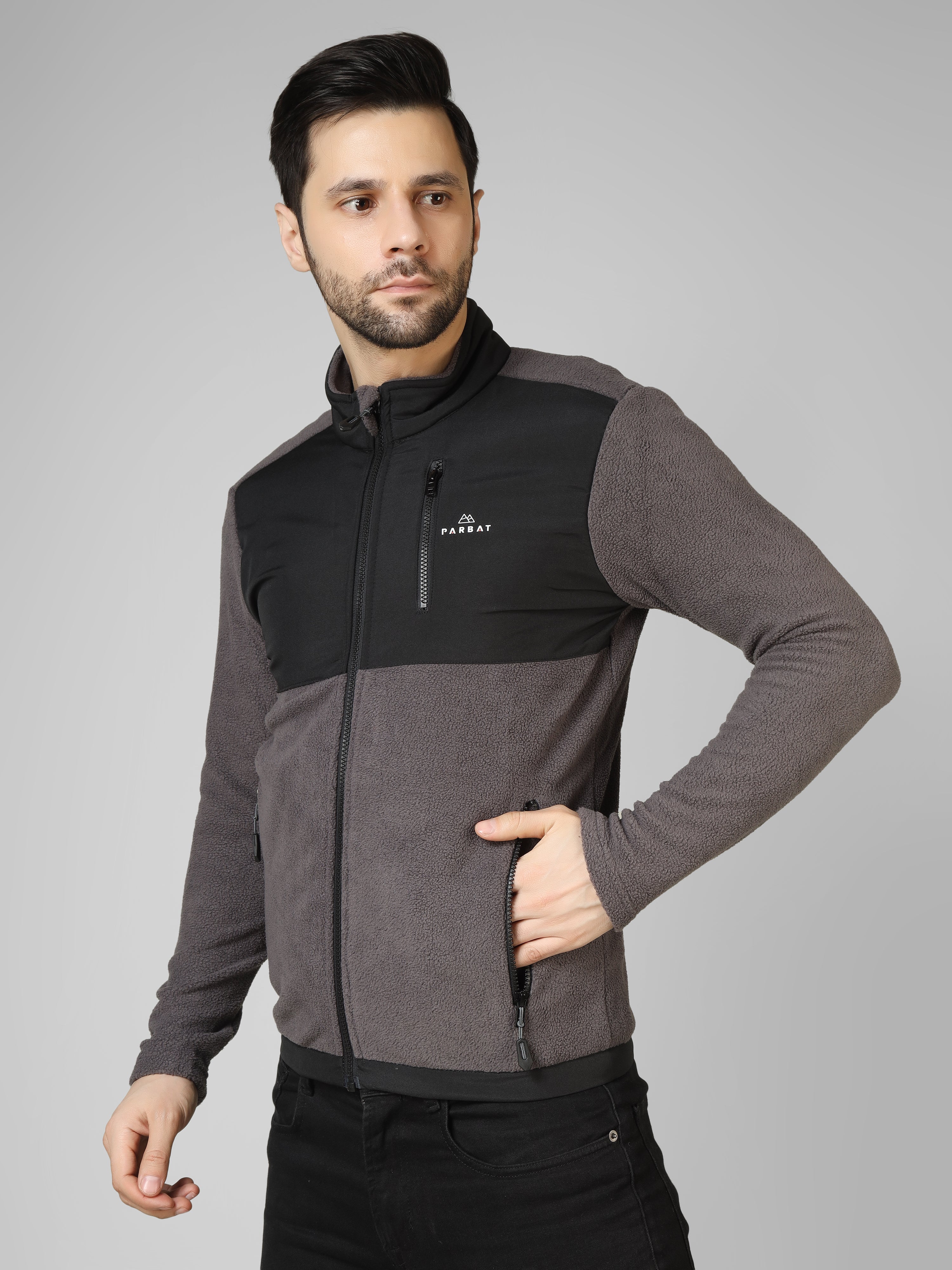 Premium Double Shade Fleece Jacket – Warm, Lightweight & Stylish Winter Wear